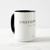 Mug UNSTOPPABLE Minimal Motivation Quote T-Shirt (Devant gauche)