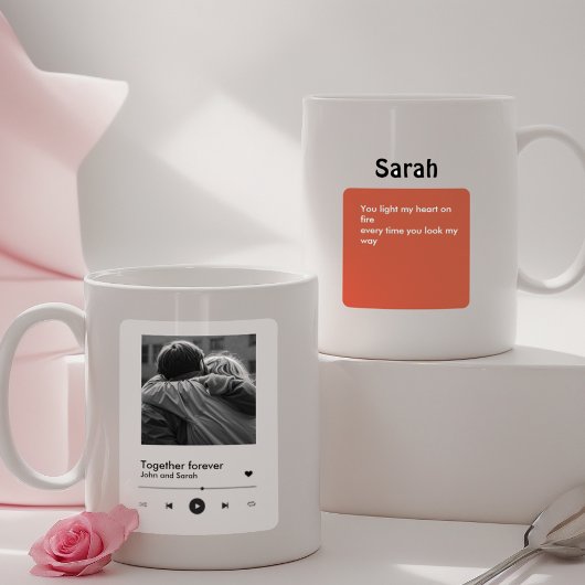Mug Unwrap Love : Cadeau de couple inspiré par Spotify