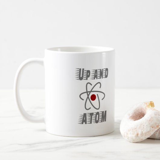 Mug Up and ATOM, Science Humour Pun drôle (Avec donut)