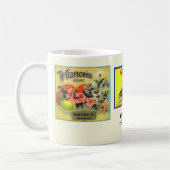 Mug - Upland CA - Fruit Crate Étiquettes (Gauche)