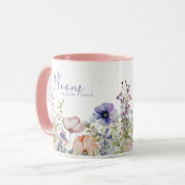 Mug Uplifting Wildflower Bloom – Inspiring Friend Gift (Devant gauche)