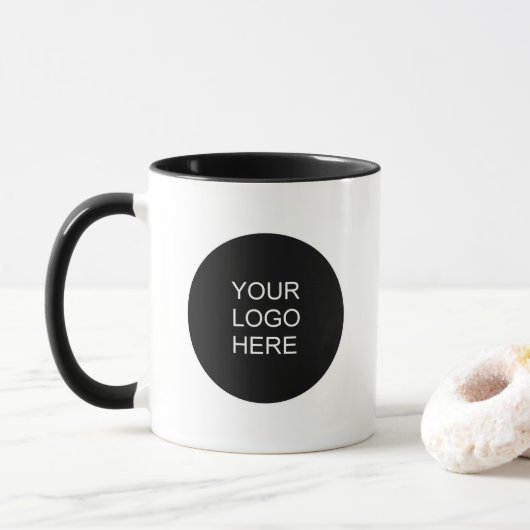 Mug Upload Your Business Logo Modern Template Combo (Avec donut)