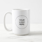 Mug Upload Your Company Logo Elegant Modern Simple (Gauche)