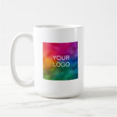 Mug Upload Your Logo Here Elegant Modern Promotional (Gauche)