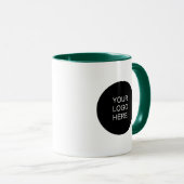 Mug Upload Your Own Business Logo Modern Template (Devant droit)