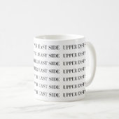 Mug Upper East Side - Dessin élégant répétitif (Devant droit)