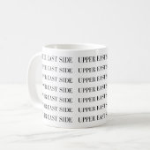 Mug Upper East Side - Dessin élégant répétitif (Devant gauche)