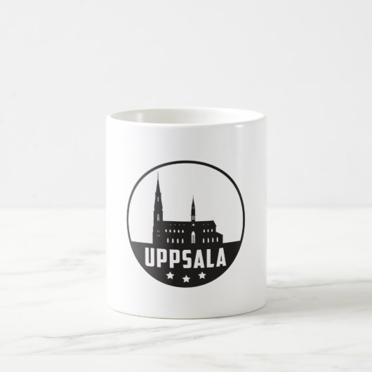 Mug Uppsala Suède City Skyline Cityscape Funny Cadeau (Centre)