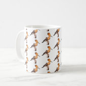 Mug Upupa epops epops Motif carrelé (Devant gauche)