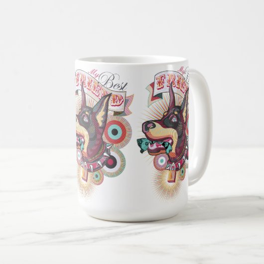 Mug – Urban Loyalty Doberman Pop-Art Design (Devant droit)