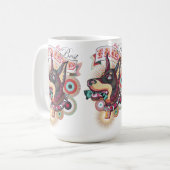 Mug – Urban Loyalty Doberman Pop-Art Design (Devant gauche)