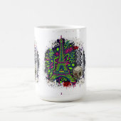 Mug Urban Neon Graffiti Eiffel Tower (Centre)