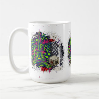 Mug Urban Neon Graffiti Eiffel Tower