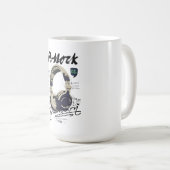 Mug Urban Retro Headphone Vibe Illustration (Devant droit)