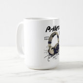 Mug Urban Retro Headphone Vibe Illustration (Devant gauche)