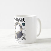 Mug Urban Retro Headphone Vibe Illustration (Devant droit)