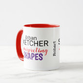Mug Urban Sketcher Interpréter les formes ! (Devant gauche)