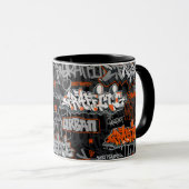 Mug Urban Street Art Graffiti Collage  (Devant droit)