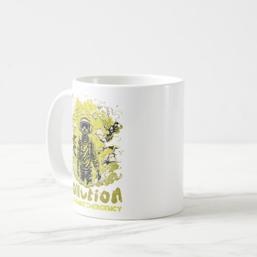 Mug Urgence de la pollution terrestre (Devant gauche)
