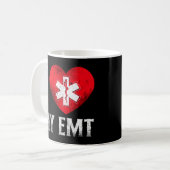Mug Urgence EMS J'aime mon EMT (Devant gauche)