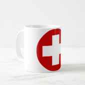 Mug Urgence suisse Roundell de Croix-Rouge (Devant gauche)