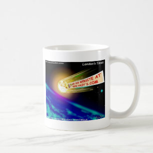 Mug URL de la comète de Haley Cartes drôles T-shirts M