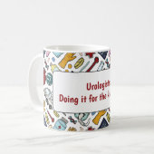 Mug Urologiste de médecine rénal pun médecin motif cad (Devant gauche)