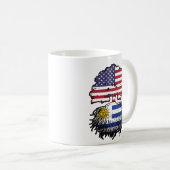 Mug Uruguay Amérique uruguayenne drapeau des racines d (Devant droit)