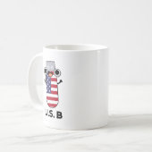 Mug US B Funny Pun des États-Unis (Devant gauche)