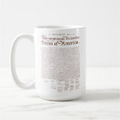 Mug US Declaration of Independence (Gauche)