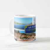 Mug US Los Angeles - Malibu - Lagon - Jetée - Plage (Devant gauche)