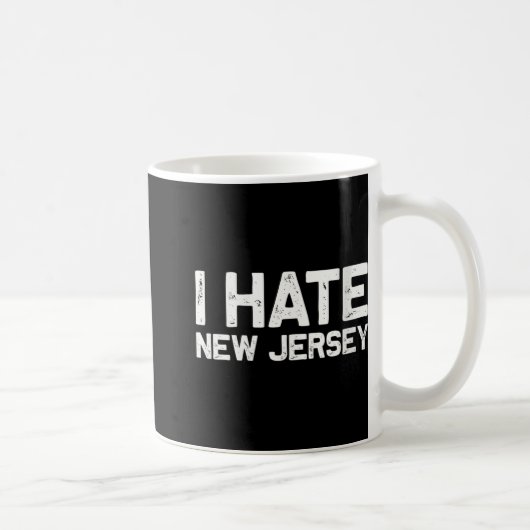 Mug Us State Souvenir I Hate New Jersey V-neck (Droite)
