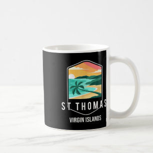 Mug Us Virgin Islands Plage Coucher de soleil Palm Tre