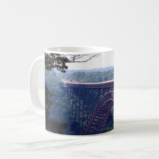 Mug US West Virginia - New River Gorge Bridge - (Devant gauche)