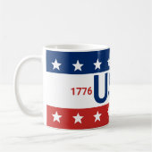 Mug USA 1776 2026 250th Anniversary Red White Blue (Gauche)