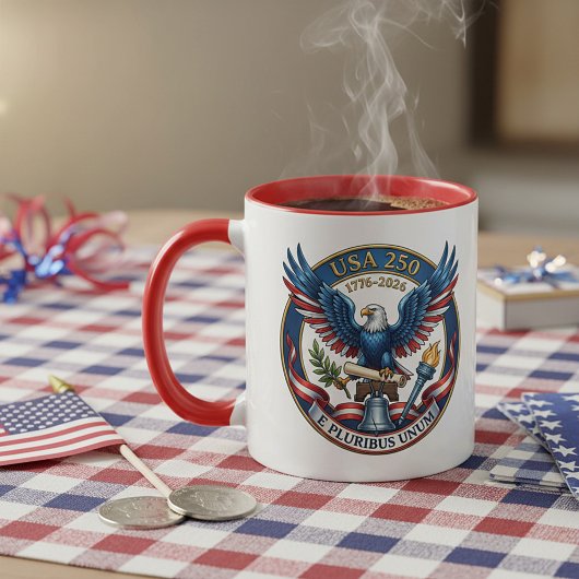 Mug USA 250 Eagle personalized