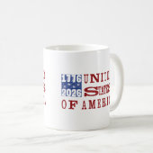 Mug USA 250 Style Presse à Caractères (Devant droit)
