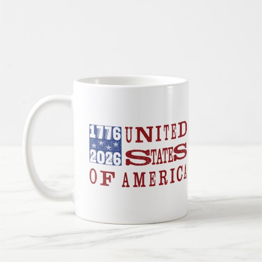 Mug USA 250 Style Presse à Caractères (Gauche)