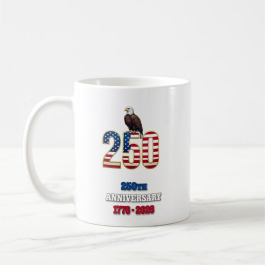 Mug USA 250th Anniversary 1776-2026 Semiquincentennial (Gauche)