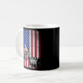 Mug USA American Flag haltérophilie (Devant gauche)
