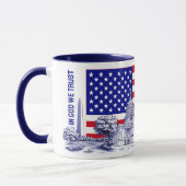 Mug USA Amérique Drapeau Monument Illustration Souveni (Gauche)