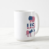 Mug USA Carte du drapeau Élections politiques de l'élé (Devant droit)