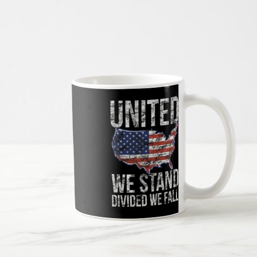 Mug USA Drapeau 4 juillet Unis Nous sommes divisés Nou (Droite)