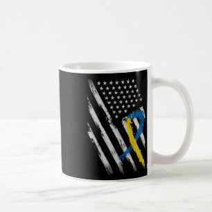 Mug Usa Drapeau Vers Le Bas Syndrome Sensibilisation P