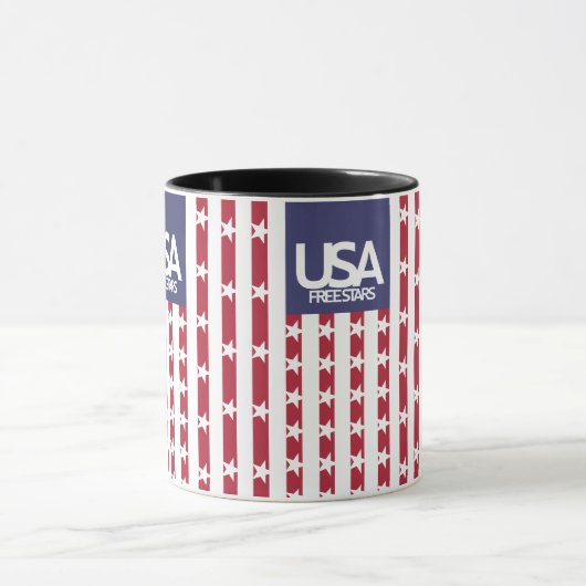 MUG USA/EEUU FREE STARS FLAG BY MASANSER PIXELAT (Centre)