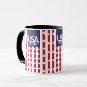 MUG USA/EEUU FREE STARS FLAG BY MASANSER PIXELAT (Devant gauche)