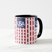 MUG USA/EEUU FREE STARS FLAG BY MASANSER PIXELAT (Devant droit)