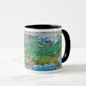 Mug USA Fun Map (Devant droit)