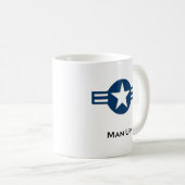 Mug USA Man Up bleu (Devant droit)