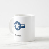 Mug USA Man Up bleu (Devant gauche)